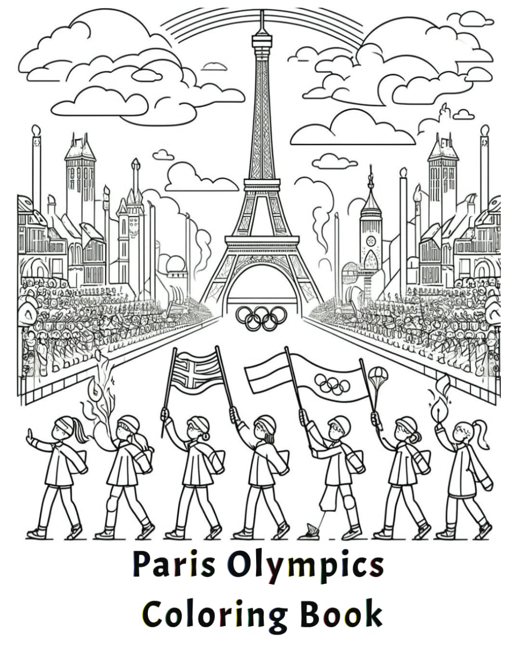Paris Olympics Coloring Book