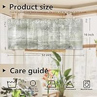 Vista 1114 de Cenefas de cocina modernas con patrón de cobre marrón dorado para ventanas, cenefas opacas abstractas de marcas de arañazos y cortinas opacas