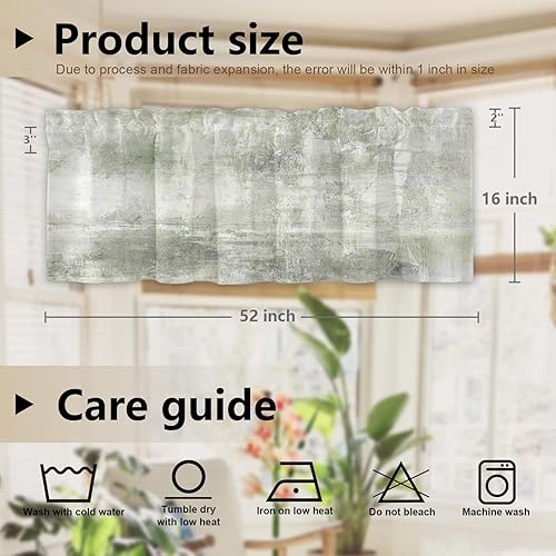 Miniatura 1114 de Cenefas de cocina modernas con patrón de cobre marrón dorado para ventanas, cenefas opacas abstractas de marcas de arañazos y cortinas opacas