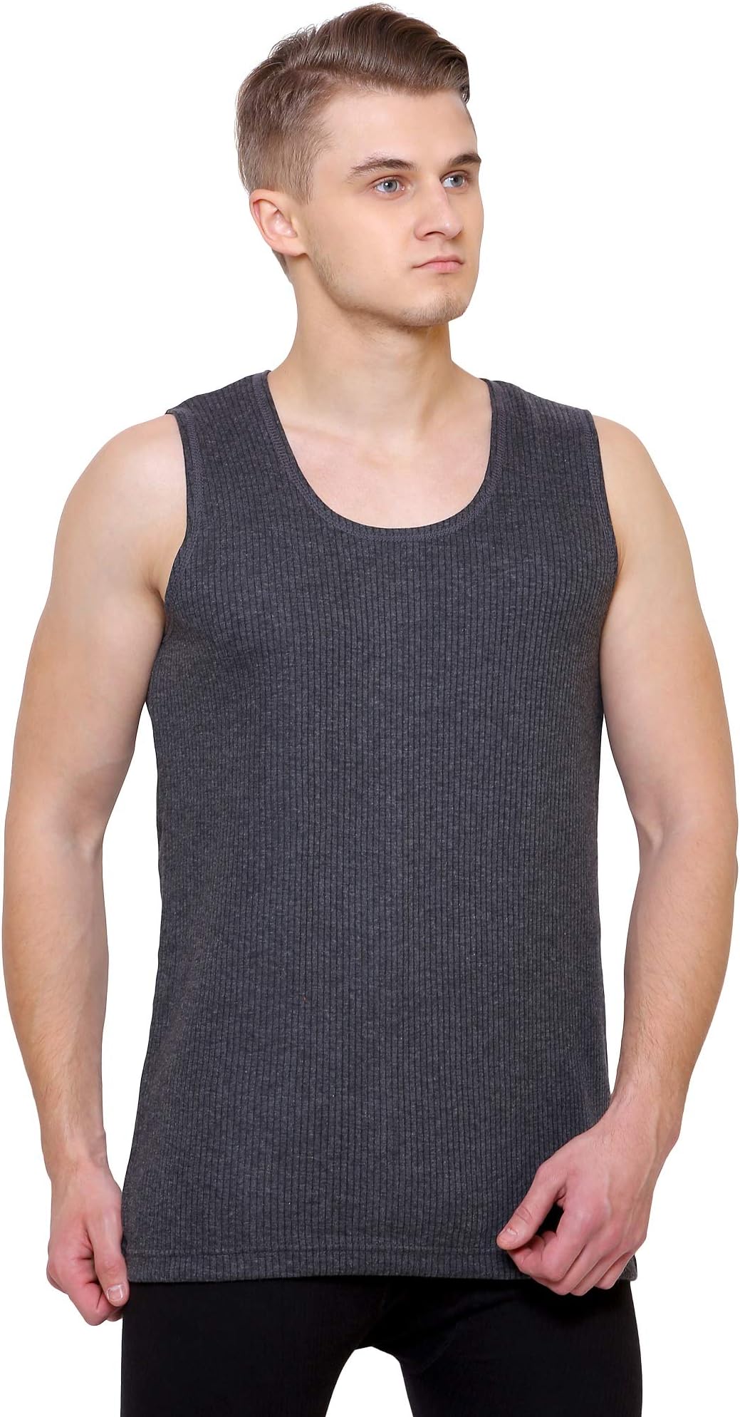 Bodycare Anti-Bacterial Melange Solid Men Thermal Top
