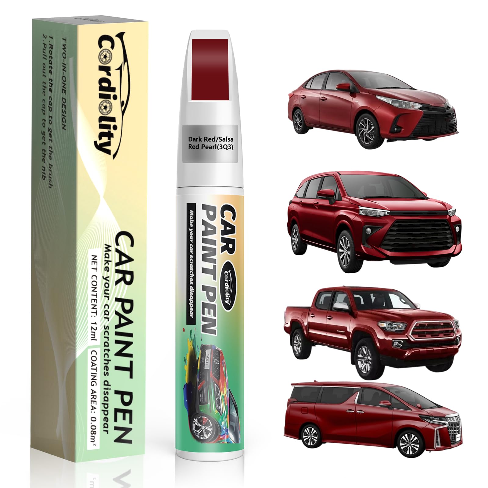 Amazon.com: Cardiality Dark Red/Salsa Red Pearl(3Q3) Touch Up