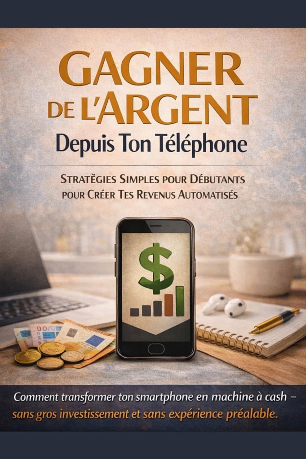 Gagner de l'argent , depuis ton telephone: Stratégie simple pour débutant pour créer tes revenus automatisé