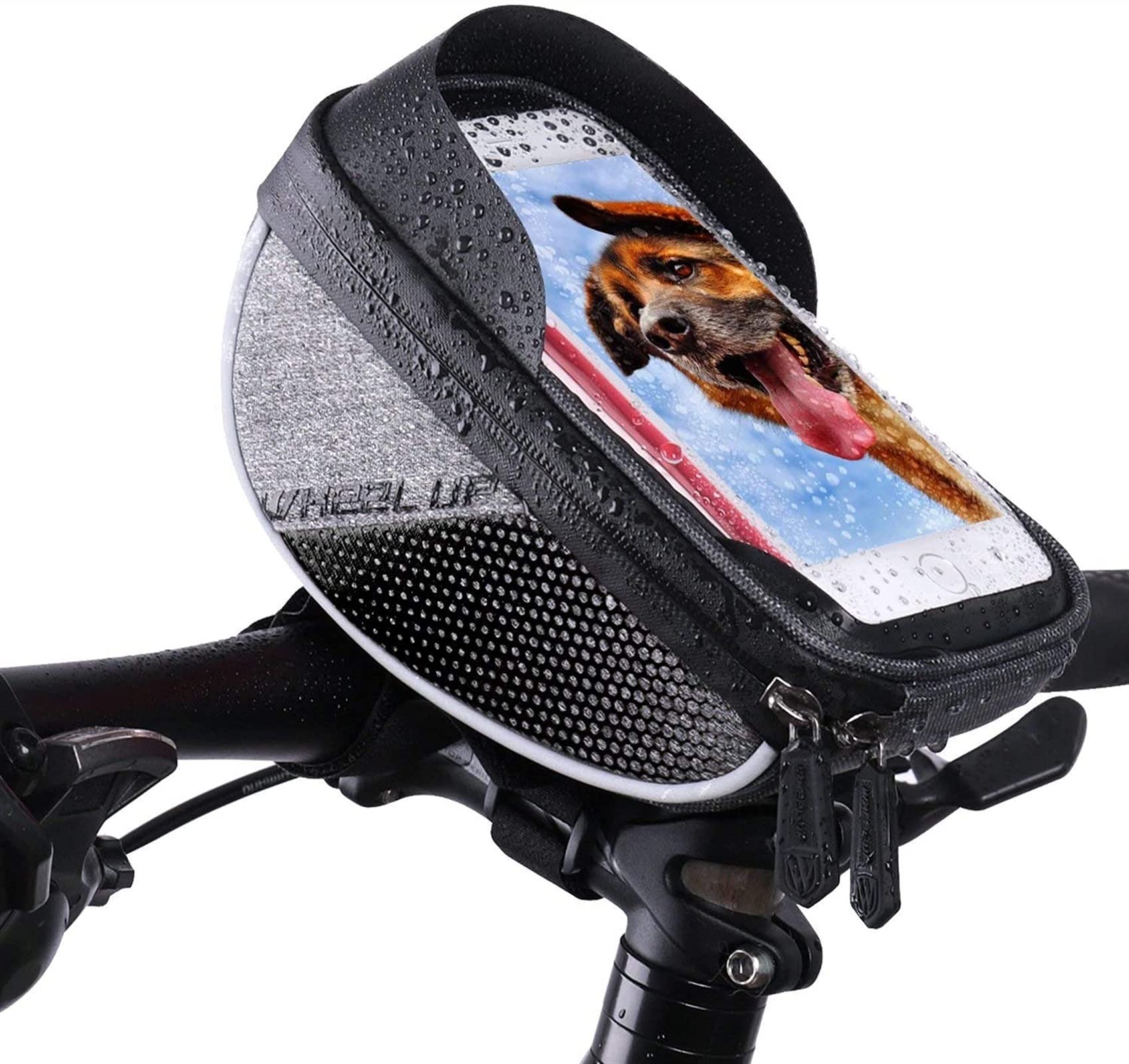 Borse per Biciclette. Borsa da Manubrio for Bicicletta, Borsa Auto a noleggio, Cellulare, Attrezzatura Equitazione(Black)
