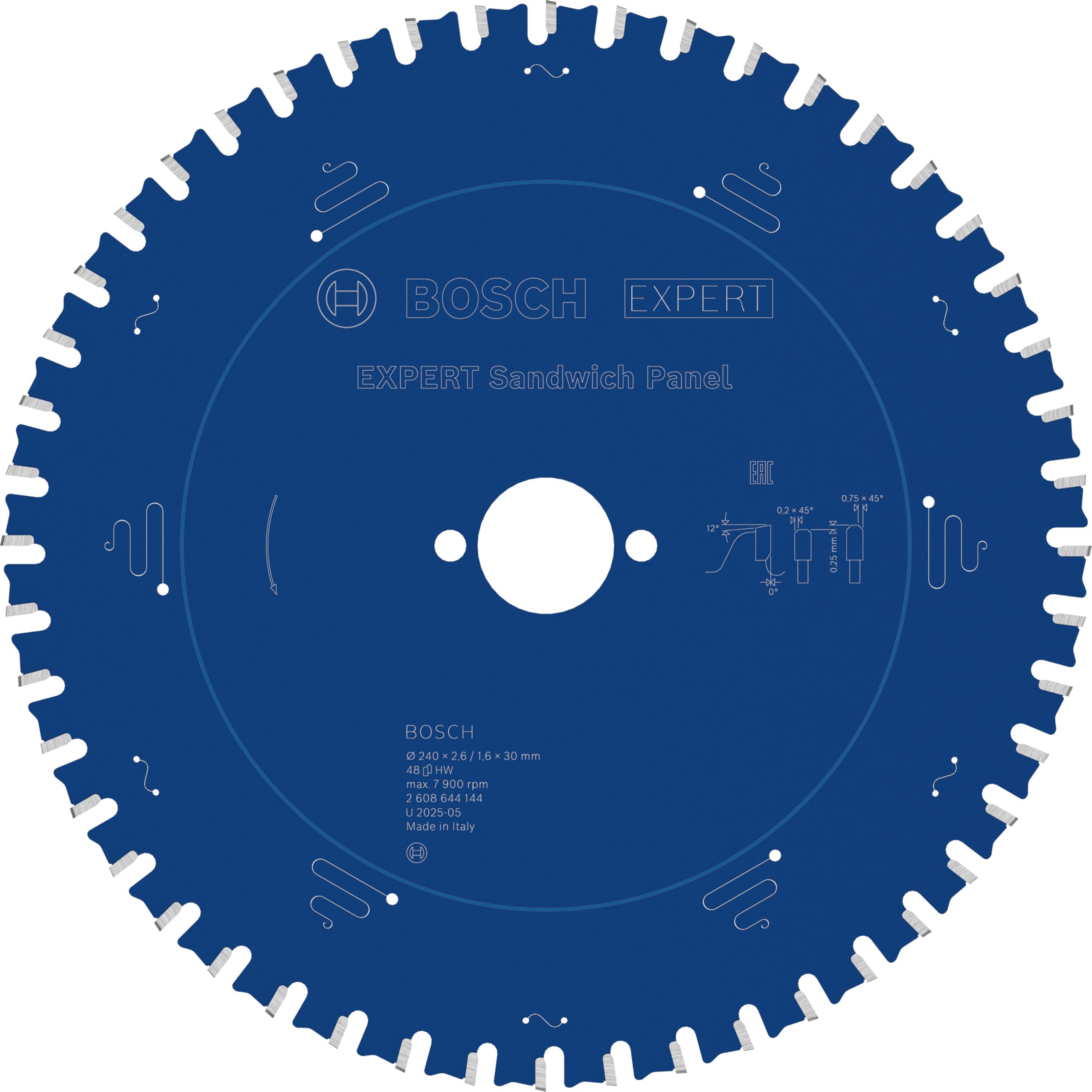 Bosch Expert Sandwich Panel circular saw blade 240x30x2,6 mm, 48 2608644144