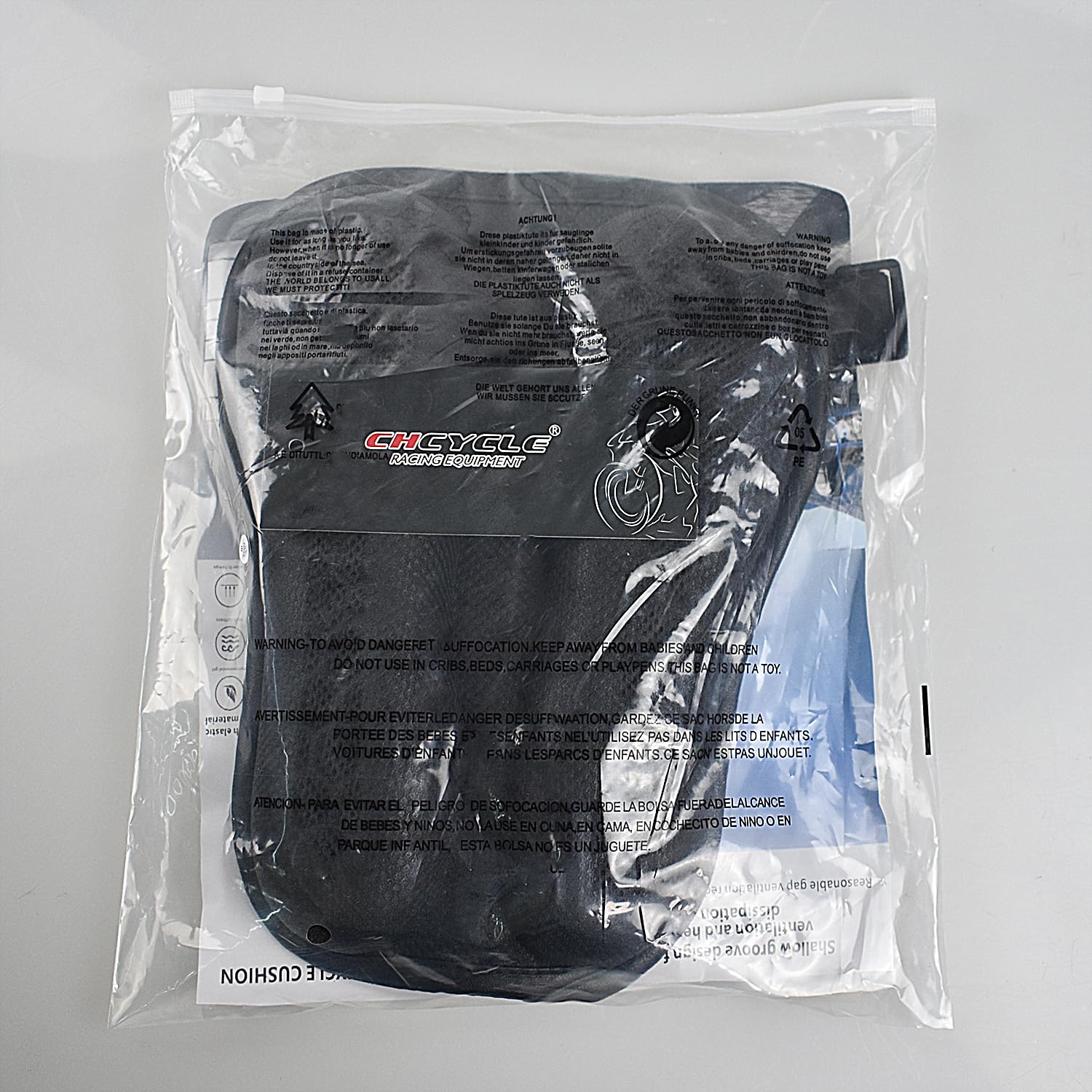 Coussin de siège de moto pliable pour passager, haute élasticité, gel 3D, nid d'abeille, confortable, respirant, absorption des chocs pour housse de siège longue conduite