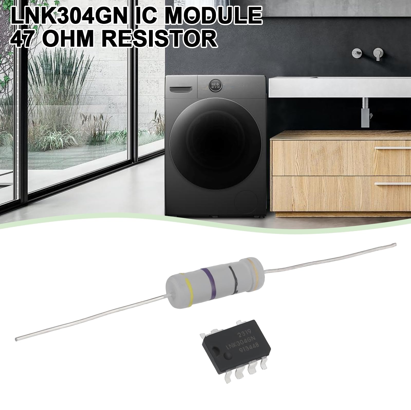 LNK304DN Reparaturset – Mit 47 3W Widerstand & 470µH 1/2W Induktor, Für Waschmaschinen & Kühlschränke