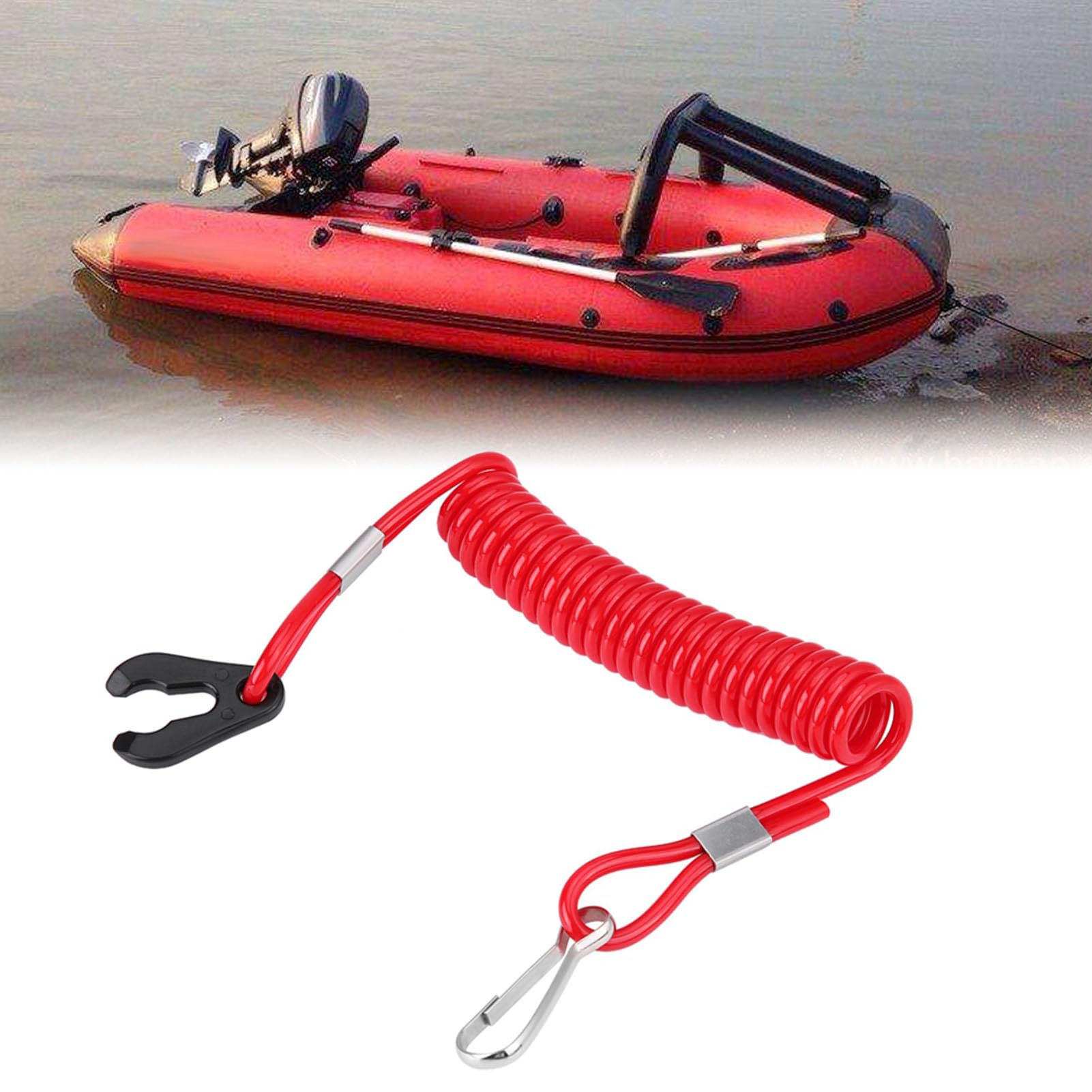 Cordon Coupe-circuit Pour Bateau/jet-ski Oniissy - Dragonne Néoprène Réglable, Orange, Sécurité Motomarine