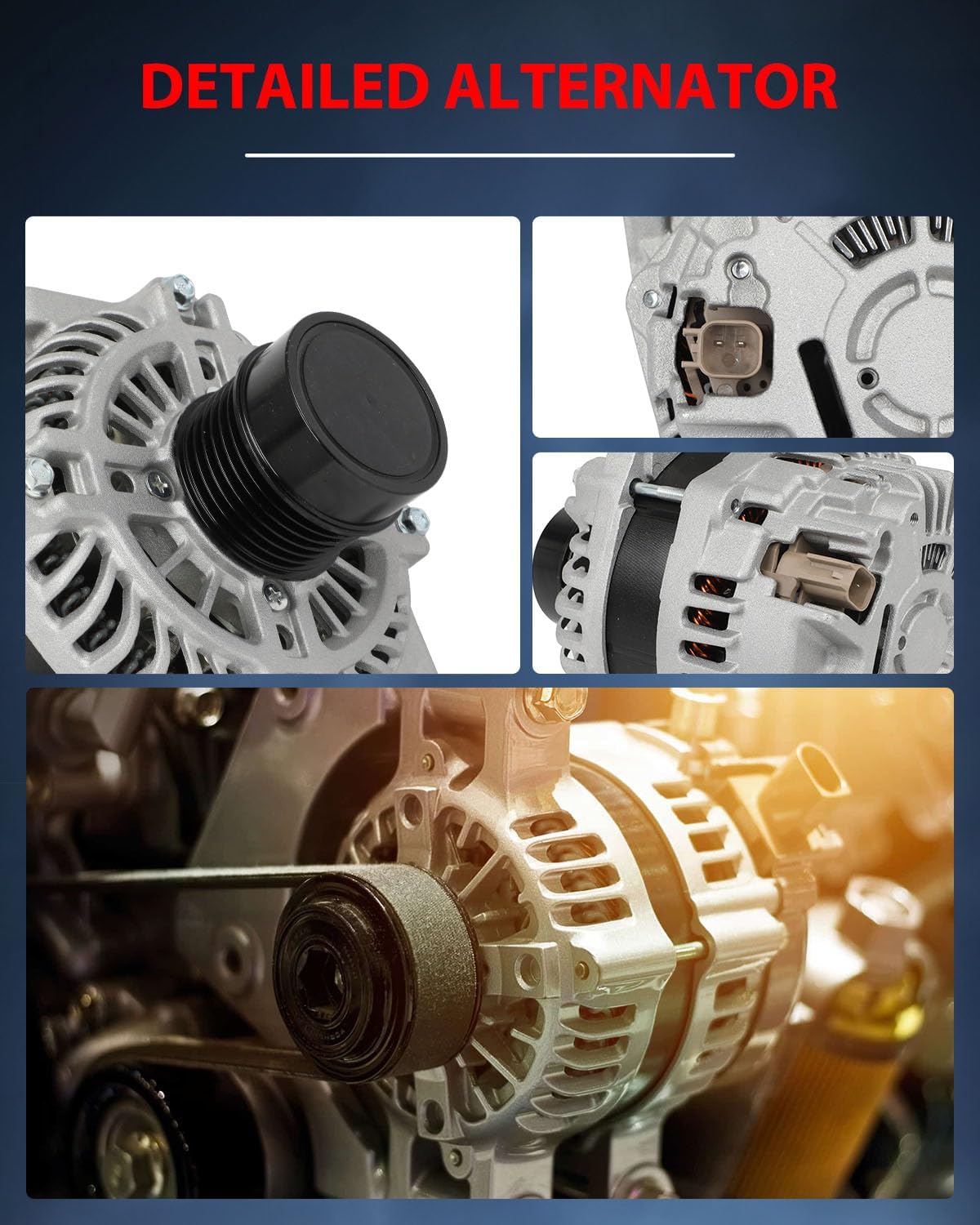 cciyu 11440 Alternator Replacement for Dodge for Journey 2.4L 2009-2019,for Dodge for Journey 3.5L 2009-2010,for Dodge for Journey 3.6L 2011