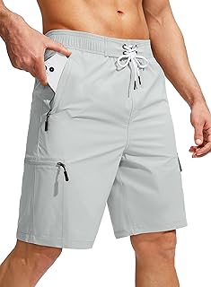 Men's Swim Trunks Quick Dry Board Shorts with 5 Pockets Swimsuit Swimwea...