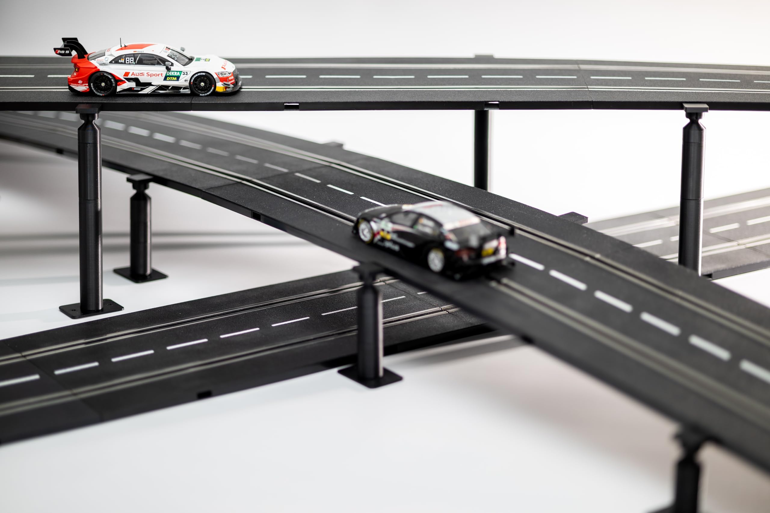 XXL-Stützenset (40tlg) passend für Carrera 124/132/Evolution Fahrbahnerhöhung Brücken Kurven/Gerade