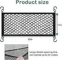 Vista 5 de Red de carga para cochecito, organizador de cochecito de bebé, red de carga de malla para espacio de almacenamiento adicional, gran capacidad