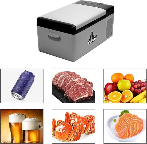 Miniatura 5 de Refrigerador portátil para automóvil, 1224 V CC y 110-240 V CA (-4 F  68 F) 15L16 cuartos de galón, mini refrigerador para RV, furgoneta, vehículo,