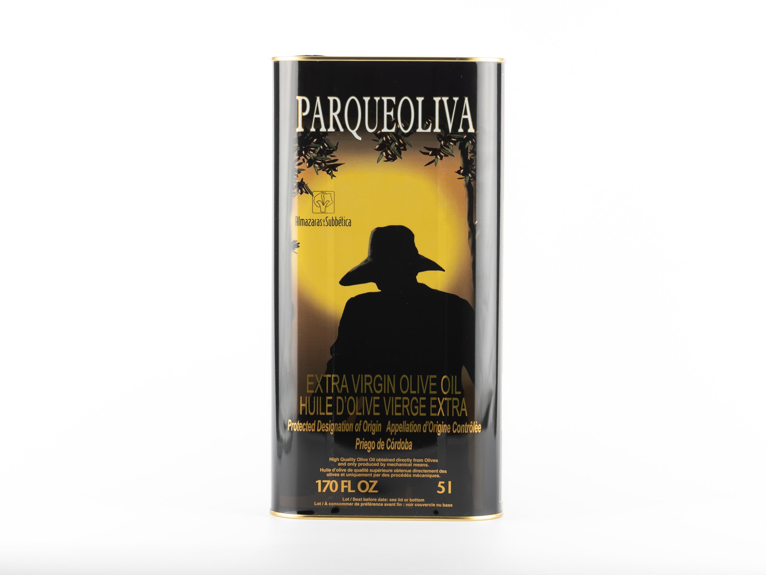 PAQUEOLIVA – Aceite de Oliva Virgen Extra 5L | DOP Priego de Córdoba | Sabor Intenso y Equilibrado | Coupage de Variedades Seleccionadas | Ideal para Uso en Crudo y Cocina Profesional Gourmet