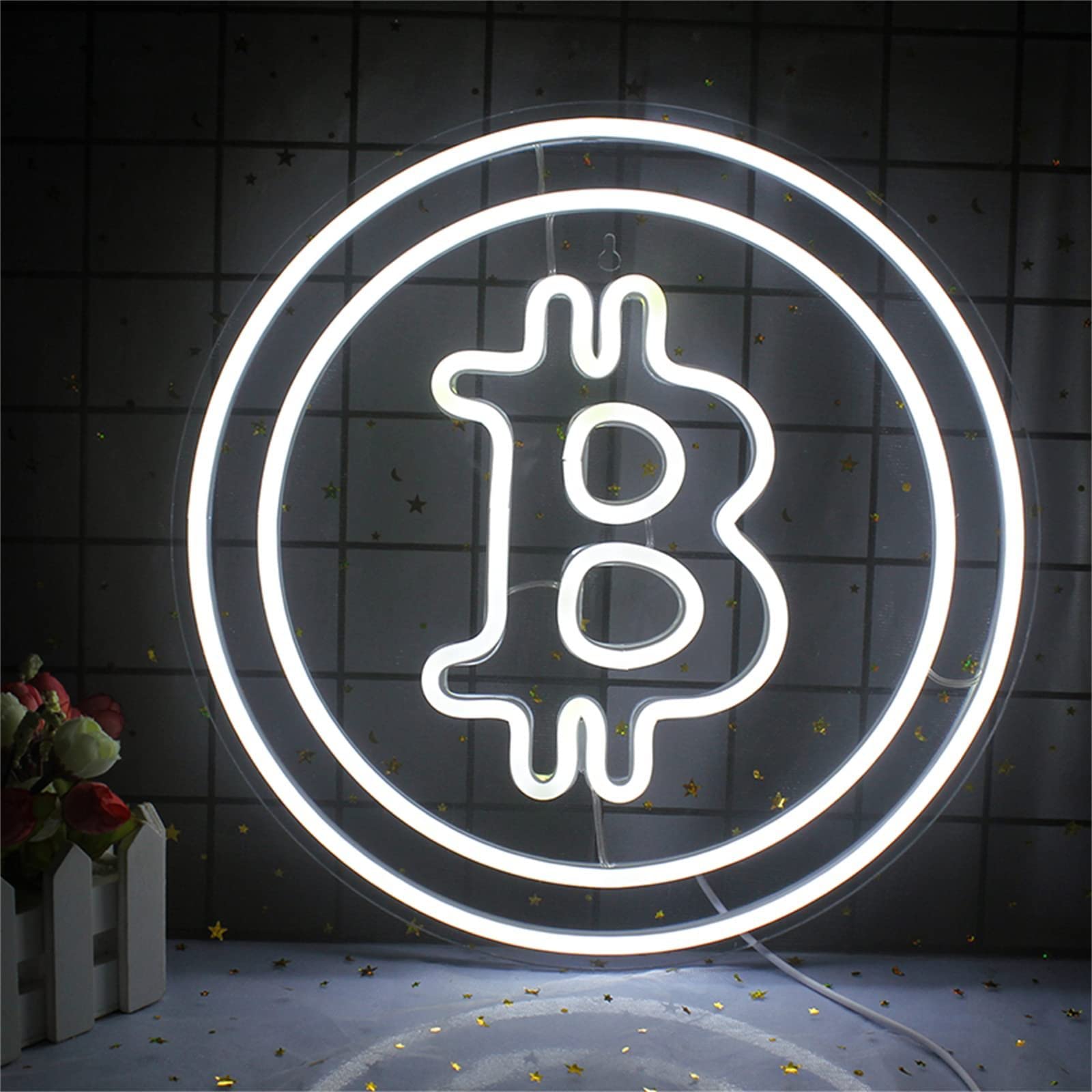 LED Neon Night Light,Neon Wall Lamp,USB Operation Neon Light,for Bar,Club,Restaurant,Shop,Home,Game Room Decoration (Style 12/32x32cm)