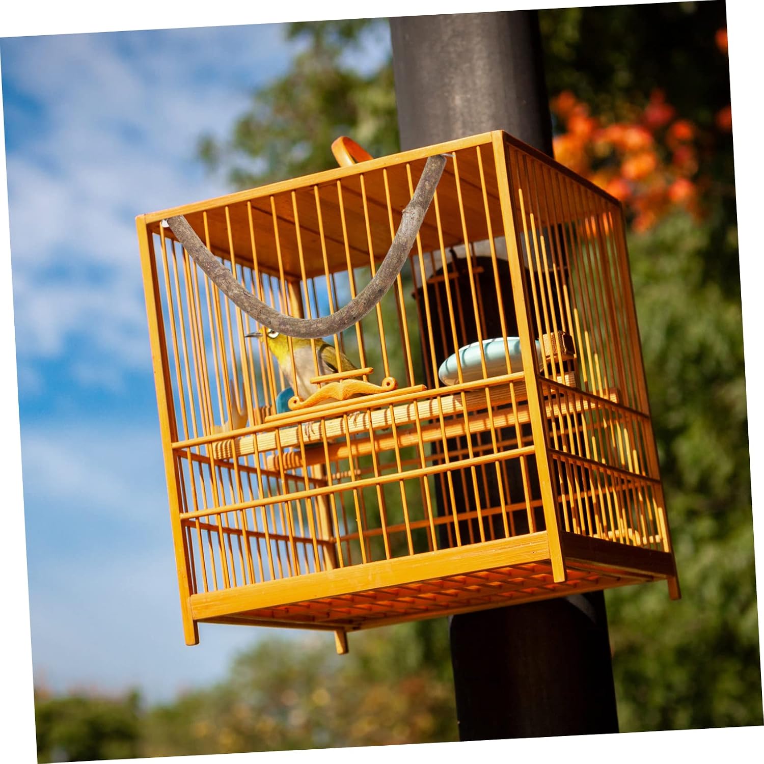 Didiseaon 3pcs Bird Perch Stand for Parrots Shaped Natural Perch Rod Bird Cage Accessory for Climbing Training and Exercise Multi-Functional Design