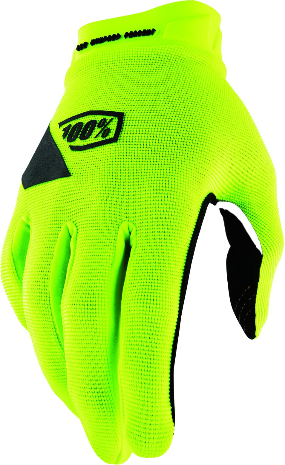 100% RIDECAMP Gel Yellow M Glove, Unisex Adults, Multicoloured, One Size
