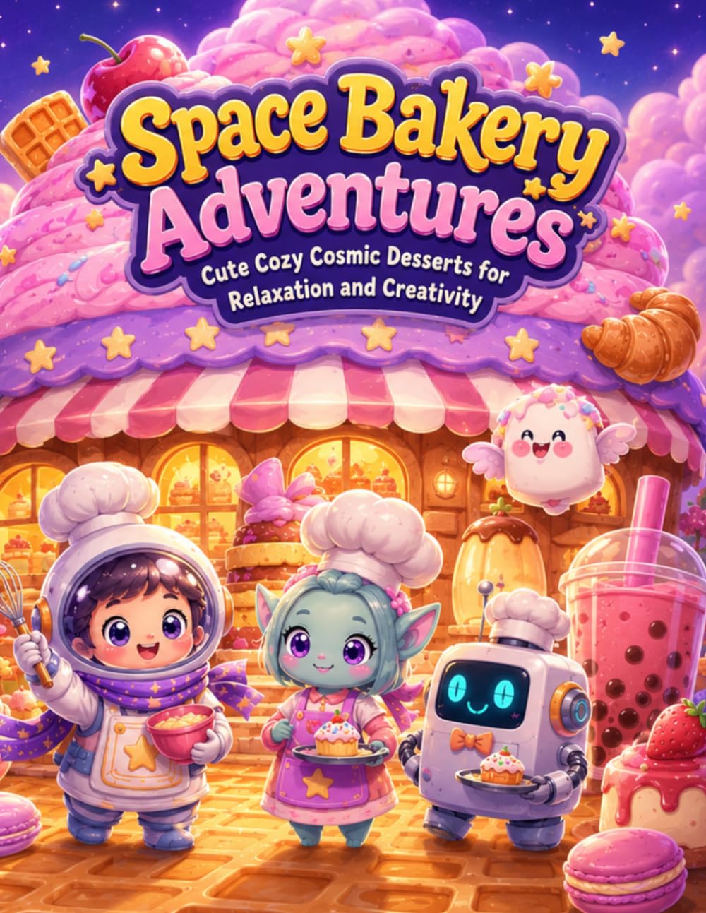 Space Bakery Adventures (Fantasy Worlds Coloring Collection)