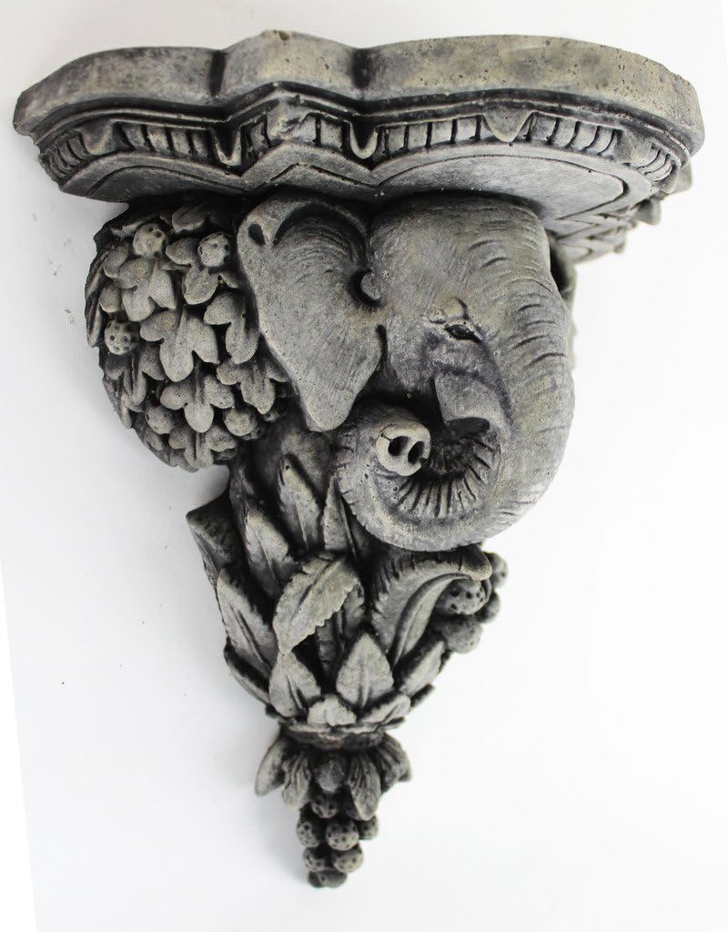Ganesha Corbel Concrete Garden Wall Plaque Cement Outdoor Ganesha Sculpture