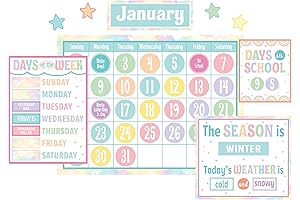 Pastel Pop Calendar Bulletin Board