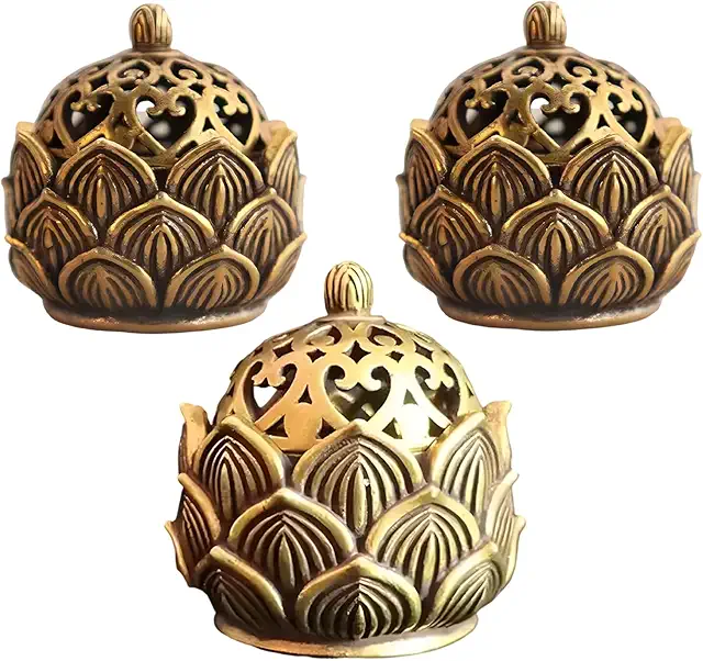 3PCS Incense Cones Holder Set with Burner for Home Relaxation