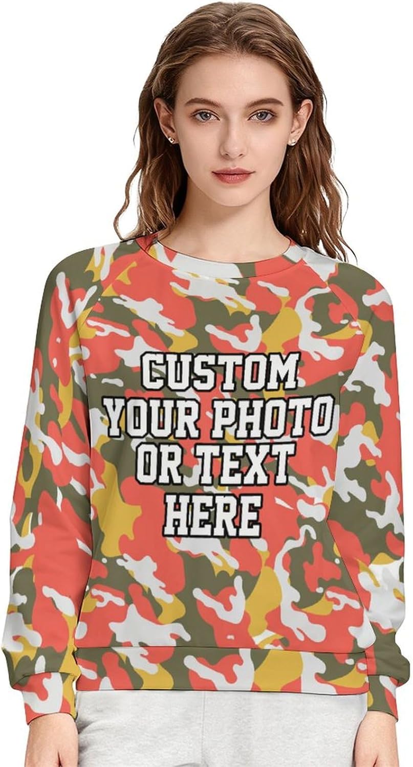 Custom Sweatshirt for Women Crewneck Sweatshirts Customizable Couples Hoodie with Photo Graphic Text Personalized Hoodies - Image 2