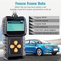 Vista 4 de Escáner OBD2 de Configuración Fácil Plug-Play: Lector de Códigos Profesional para Borrar y Restablecer Códigos de Error del Motor, Herramientas