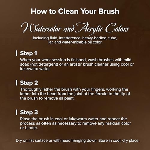 Miniatura 7 de Silver Brush Limited 7200S4 Kolinsky - Pincel redondo para acuarela y aceite, tamaño 4, mango corto