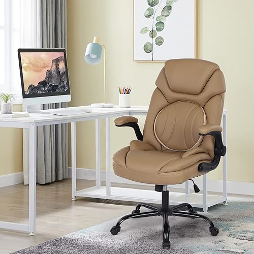 Miniatura 8 de Comermax Sillas ergonómicas ejecutivas de oficina con soporte lumbar ajustable, mecedora de 90-120, sillas de escritorio giratorias con reposabrazos