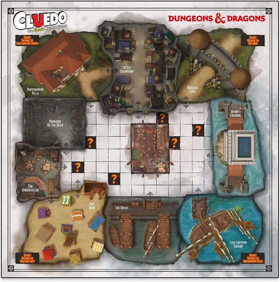 Winning Moves Dungeons and Dragons Cluedo Mystery Board Game - Image 3