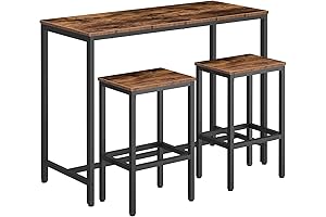 Hoobro Bartop Table and Chairs Set: The Perfect Addition to Your Small Space