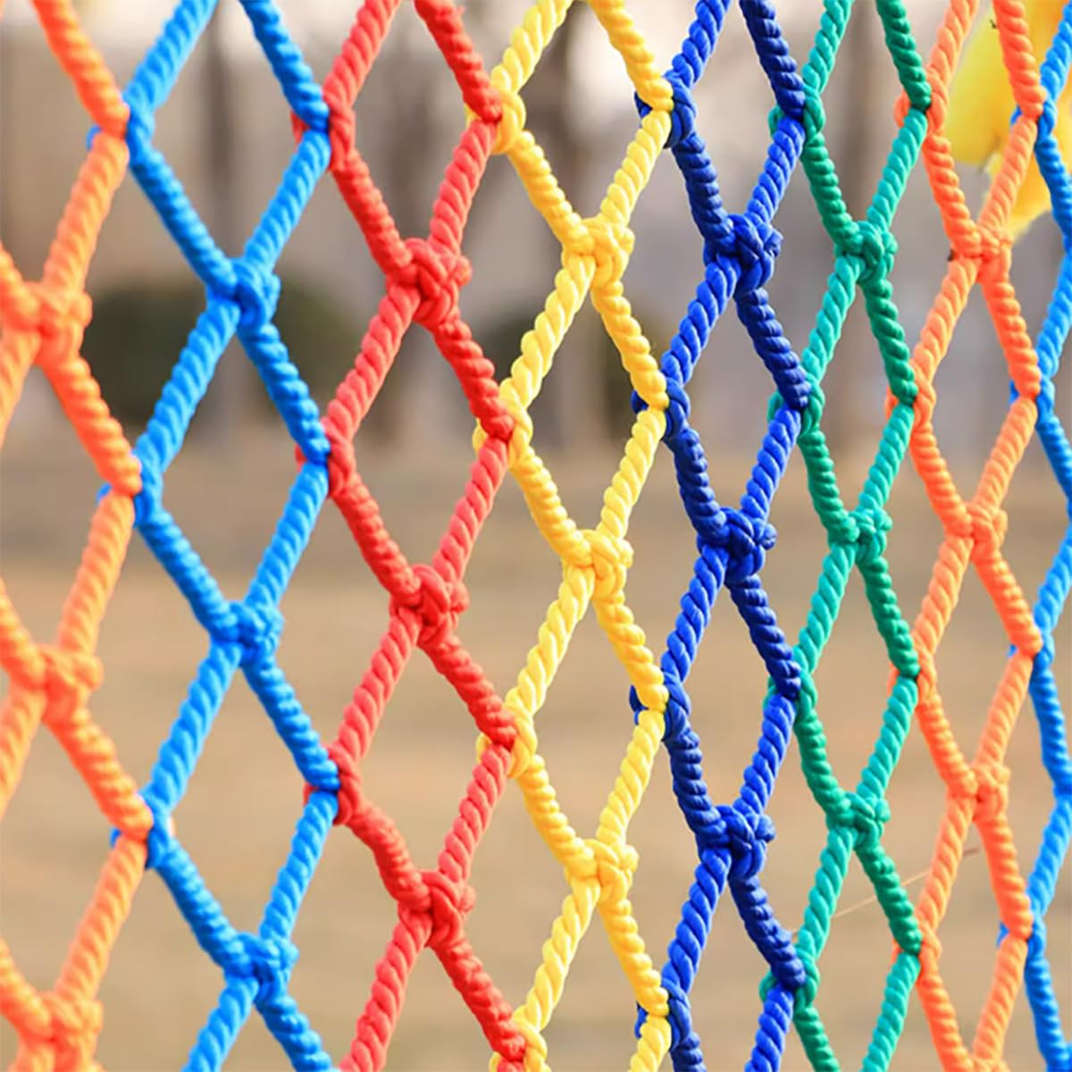 GQZJY Colored nylon net cargo net balcony stair protection safety net for ceiling wall garden outdoor decoration 4mm * 5cm(Size:3x6m)