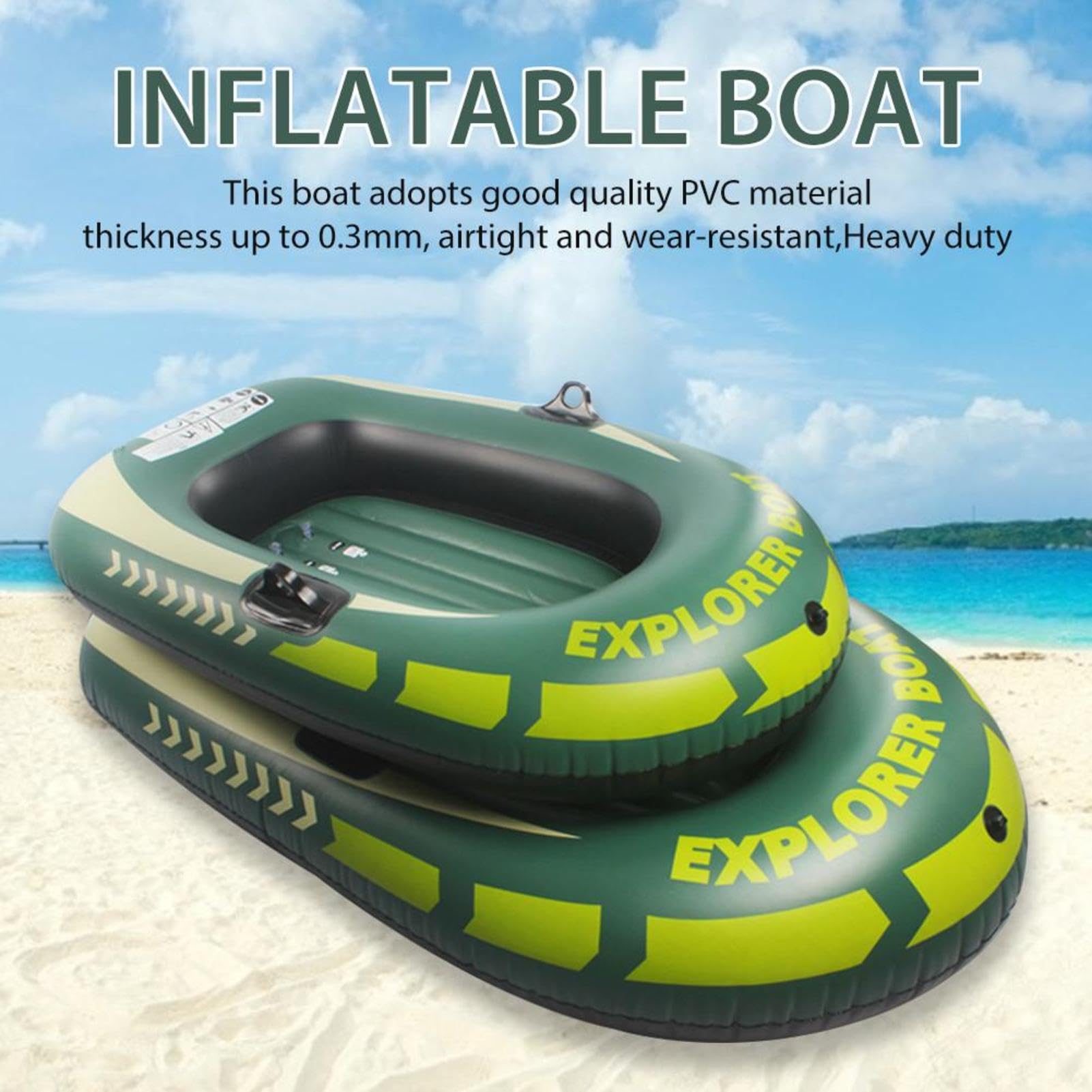 Kayak de Pesca, Doble de, Canoa Inflable Pesca, Dos Personas Adultos | Portable de, pesca adultos Kayak, inflable de, pesca en canoa, doble Outdoor, Ergonomic Versatile