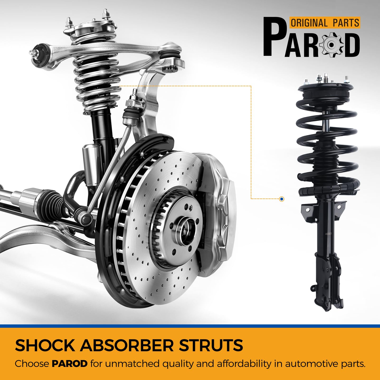 Amazon.com: PAROD Pair 172138 Front Complete Shock Absorber Struts