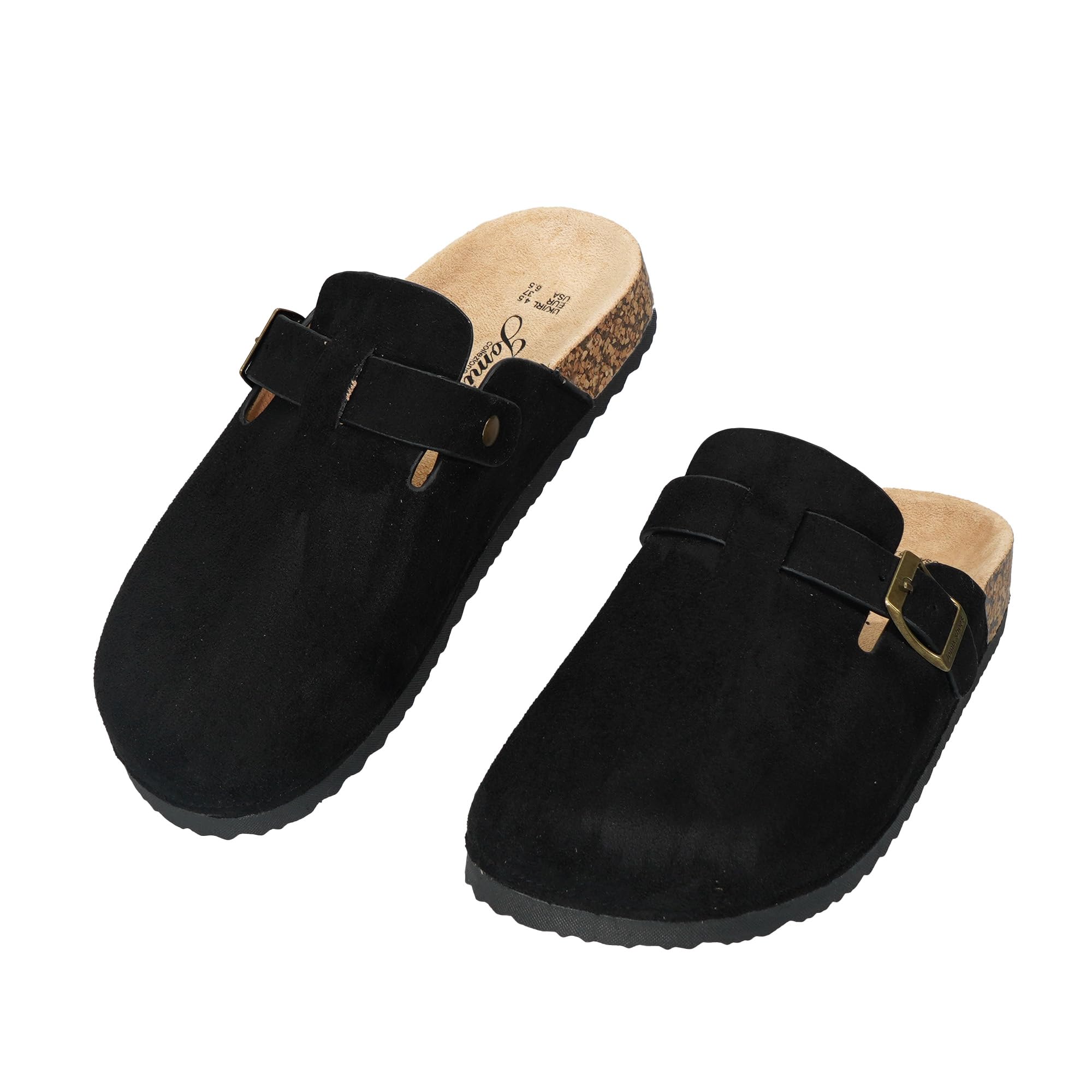 JOMIX Clogs Damen Pantoletten mit Verstellbar Schnalle Elegant Hausschuhe Weiche Anatomische Gummi Gartenschuhe