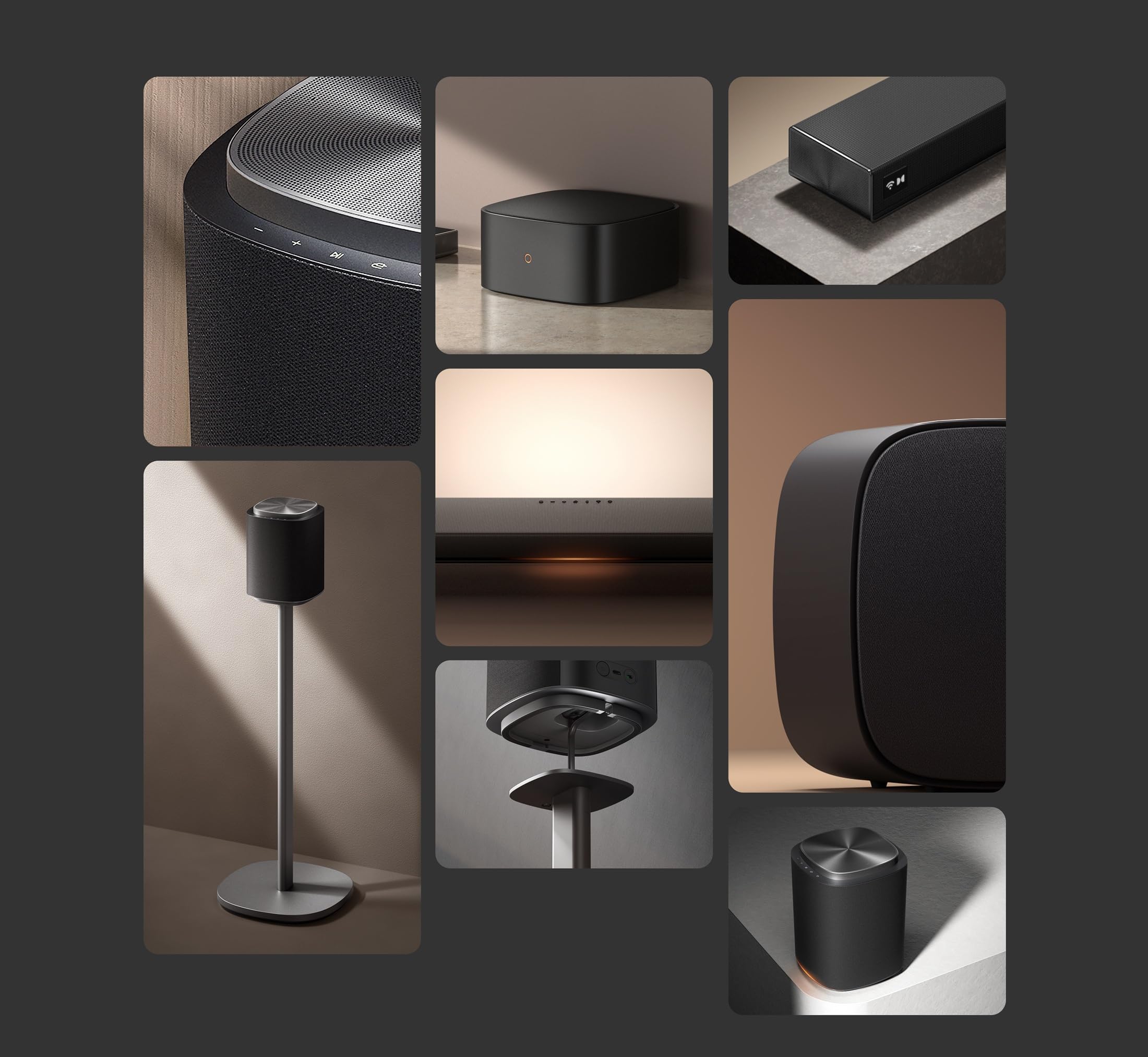 LG Sound Suite Subwoofer W7 (220 Watt) mit Dolby Atmos FlexConnect-Technologie (8-Zoll-Treiber, WLAN, USB-C), schwarz [Modelljahr 2026]