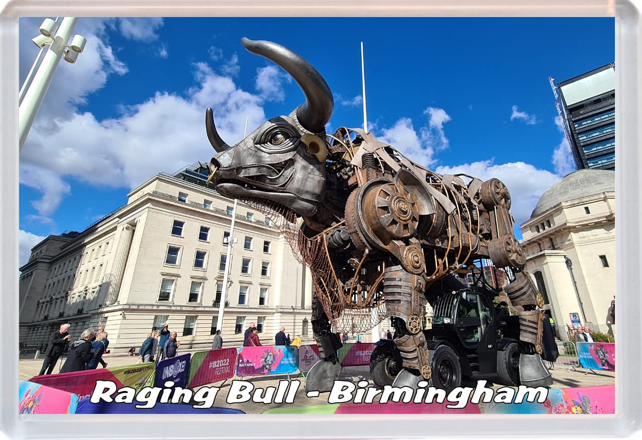Raging Bull - Birmingham - 96 x 67mm Jumbo Fridge Magnet/Magnets BBSFHM513