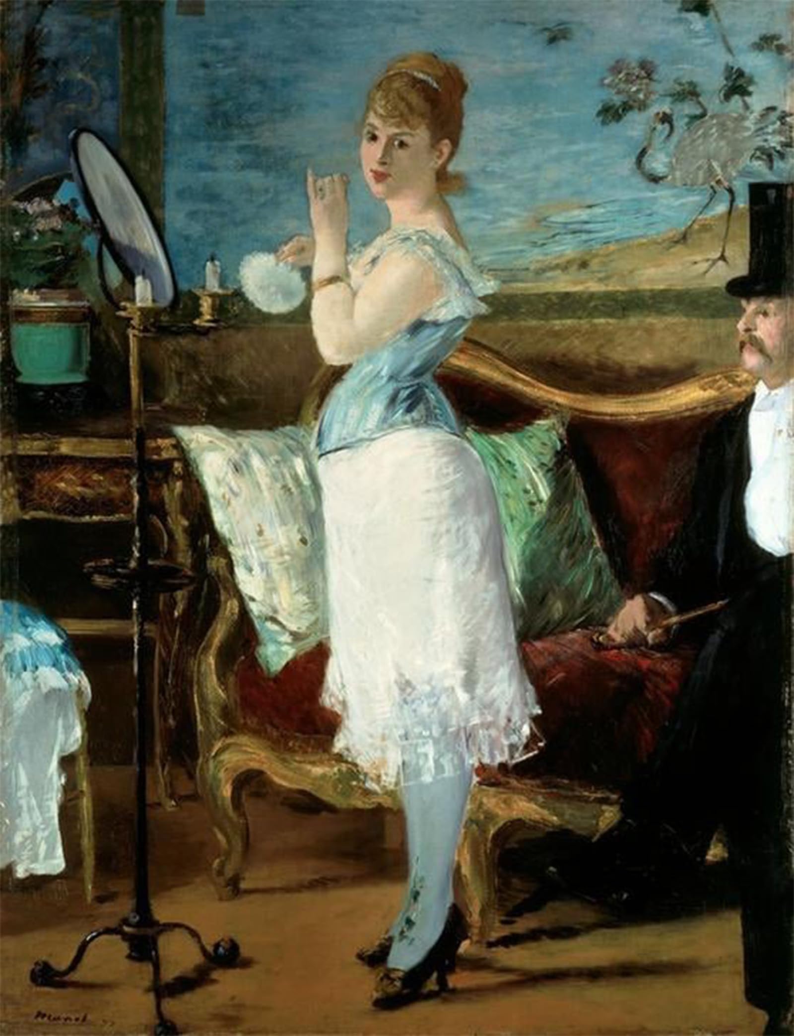POSTERIIk Vintage Art Print Images Pictures Print Nana by Edouard Manet Modern Colour Posters for Office Home Decor 60x90cm
