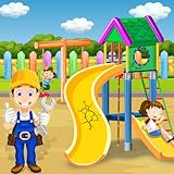 公園清掃ゲーム：遊園地ゲーム|遊び場のクリーンアップ|ウォーターパークの修理|公園の修理|パーク変身|散らかったハウスクリーニング|緑の芝生の掃除|女の子のためのクリーニングゲーム2020