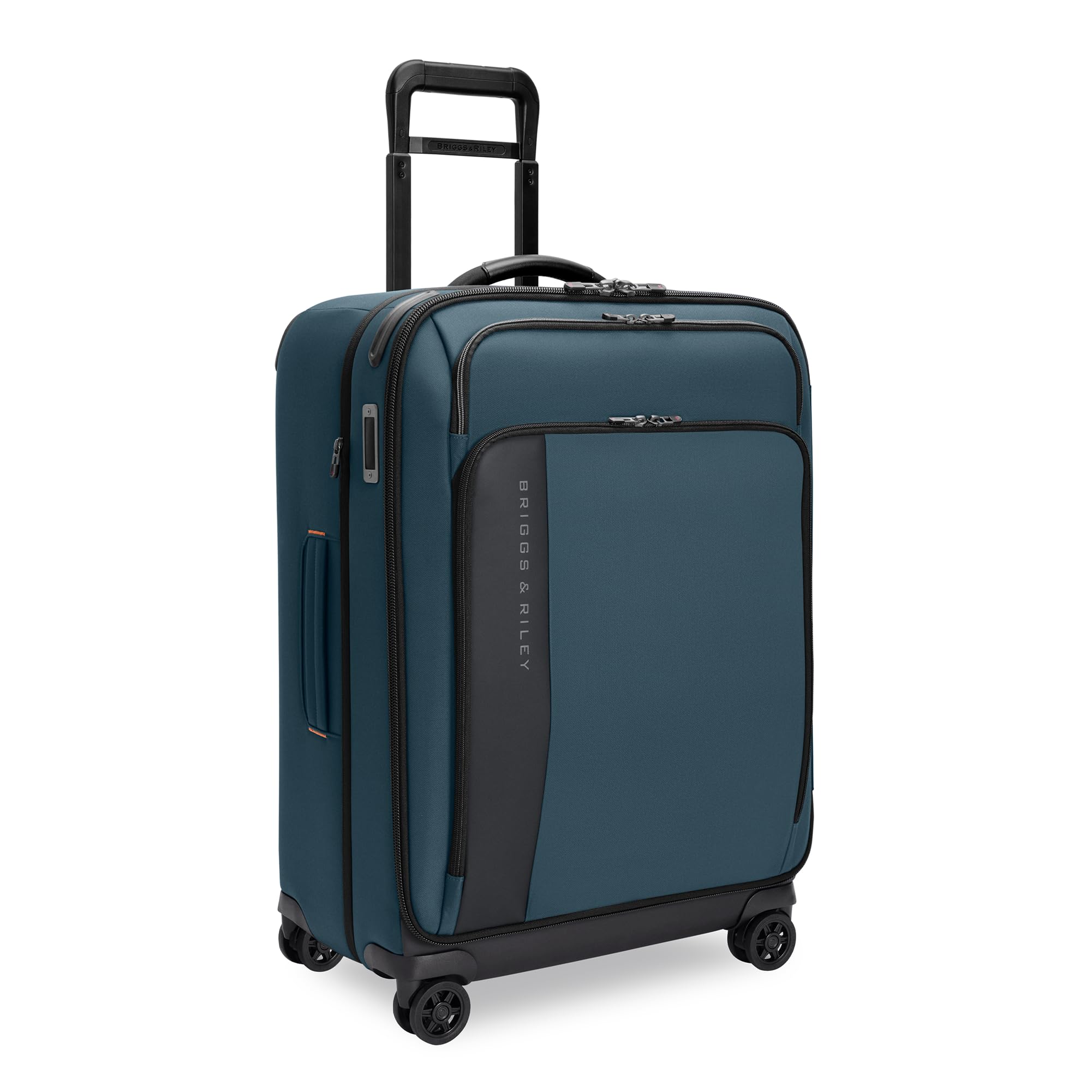 Briggs & Riley 66cm Medium Expandable Spinner - Checked Luggage for Travel, Suitcases with Wheels, Softside Rolling Bag for Men & Women - ZDX Collection, Ocean