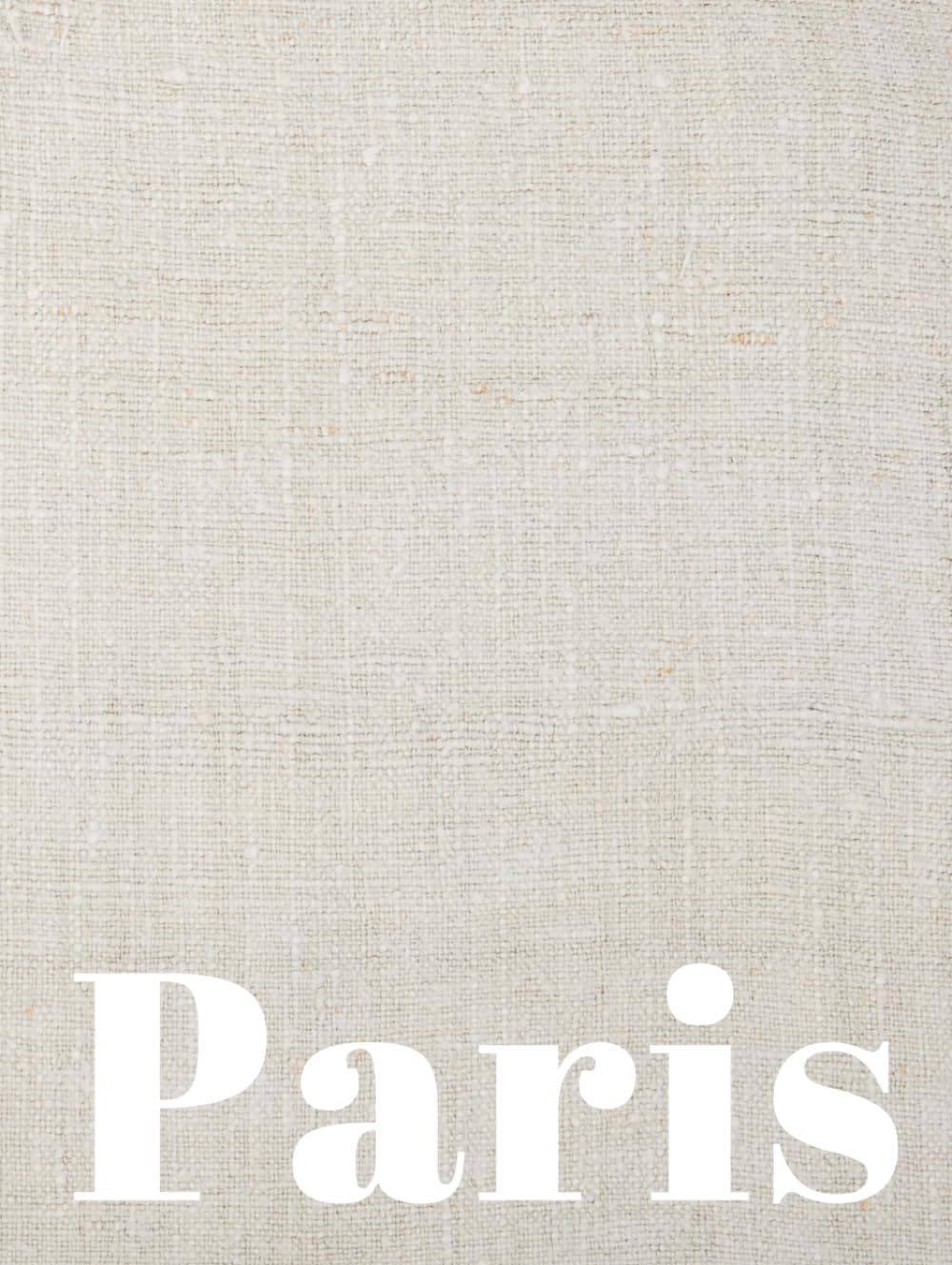 Paris: Coffee Table Book | Cream Linen Edition | Minimalist Home Décor Book | Decorative Lined Interior | 375 Pages (Riviera Collection)