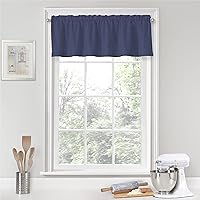 Vista 10 de Vue Kingsbury - Par de paneles pequeños para ventana de privacidad, baño, sala de estar, 52 x 45 pulgadas, color blanco