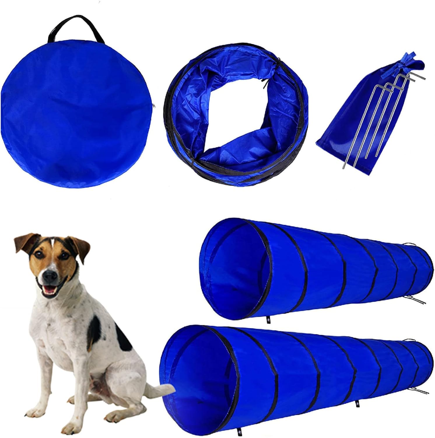 Portable Dog Agility Tunnels Collapsible Agility Equipment