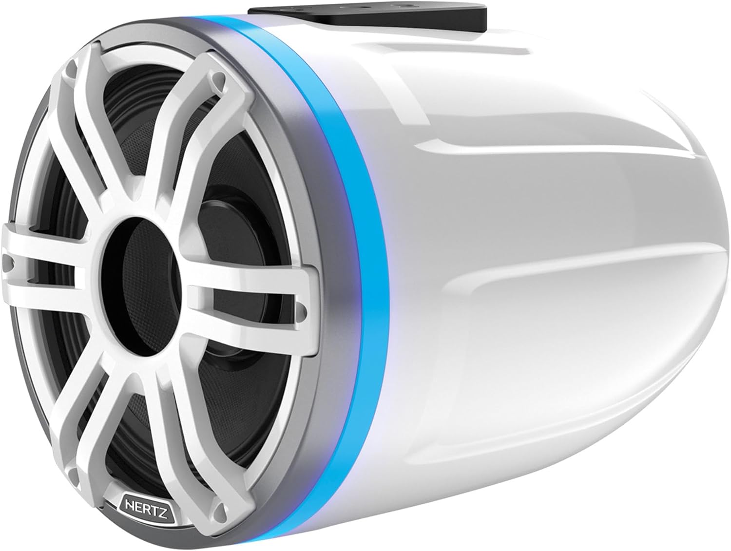 HTX 8H S-FL-SW-MARINE TOWER HORN 8''FLAT Silver-White Sports Grille (Pair)