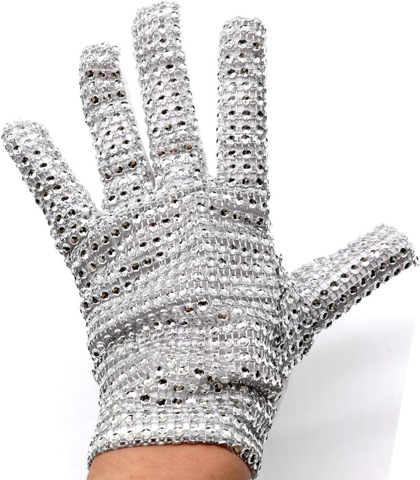 Sequin Rhinestone Gloves for Adults - Sparkling Costume Gloves for Party, Show, Halloween, Christmas - Image 3
