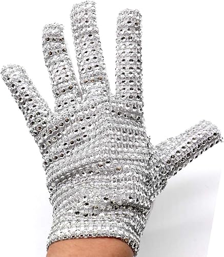 Miniatura 3 de Guantes de lentejuelas con diamantes de imitación para adultos, guantes de disfraz brillantes para fiestas, espectáculos, Halloween, Navidad