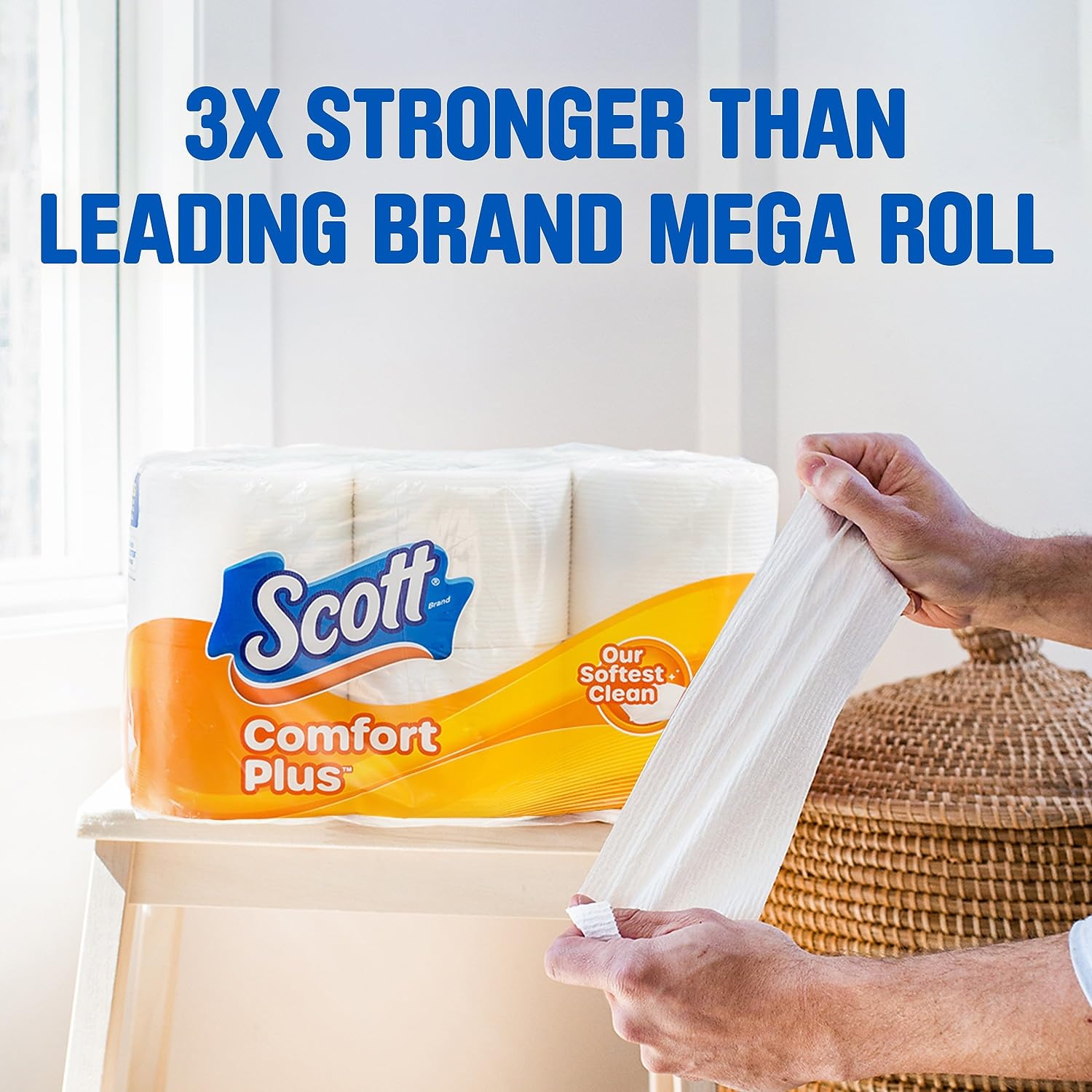 Scott Comfortplus Toilet Paper, Double Roll, Bath Tissue, 18 Count — view 5
