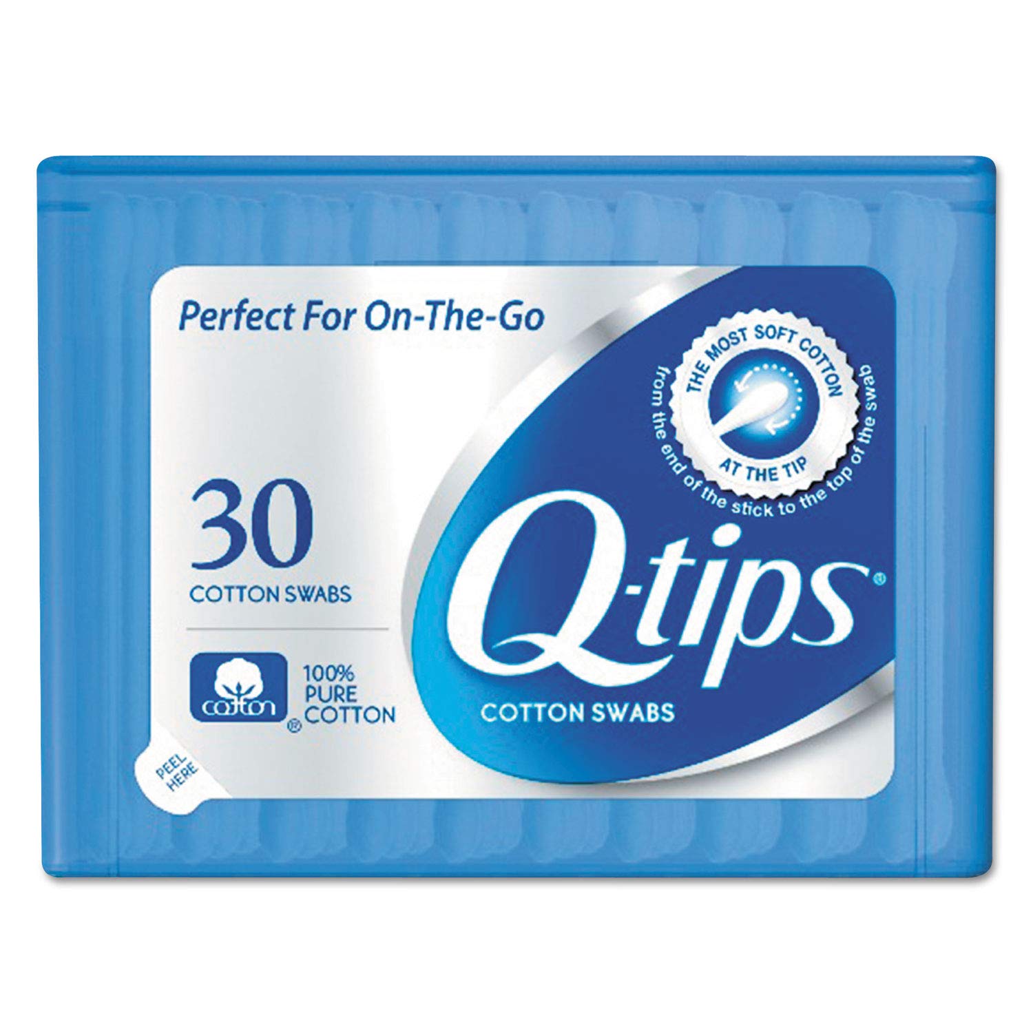 Q-tips Swabs Purse Pack 30 Each Pack of 36