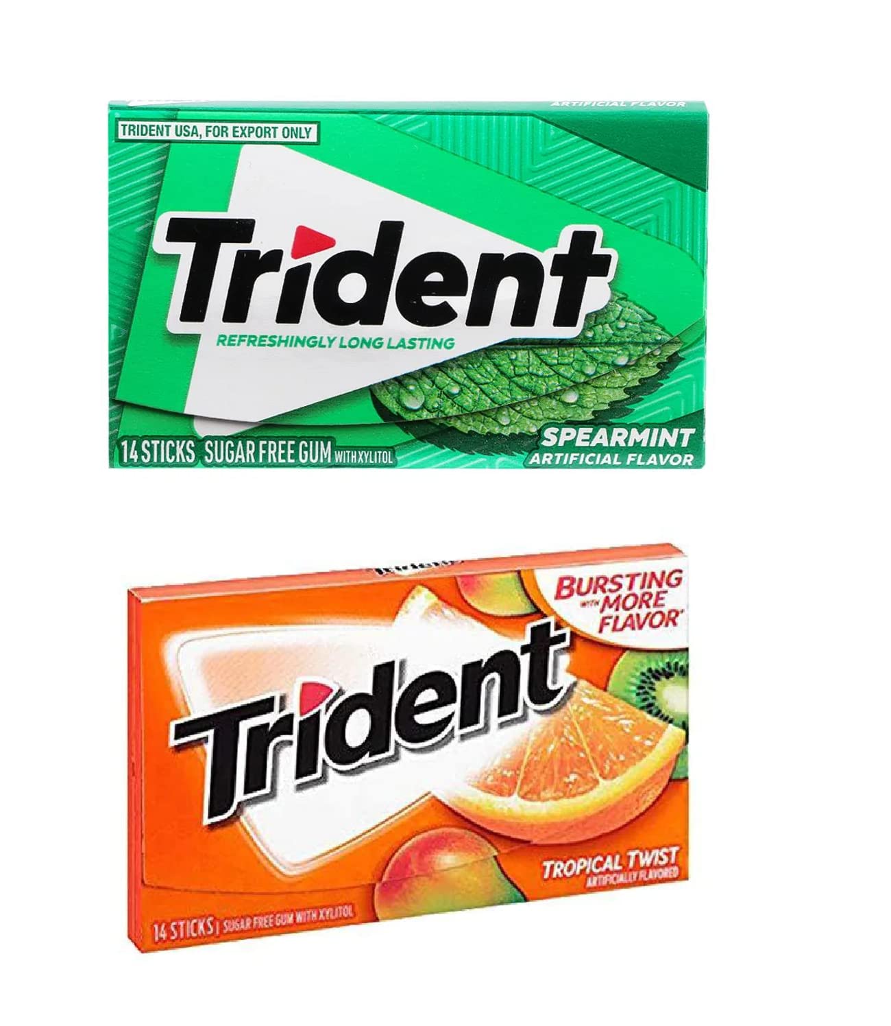 See full amazon price history chart for Trident Sugar Free Chewing Gum Spearmint Flavor 14 Sticks, 26 G And Tropical Flavor 14 Sticks, 26 G Trident Sugar Free Chewing Gum Spearmint Flavor 14 Sticks, 26 G And Tropical Flavor 14 Sticks, 26 G (B0BY26YTDJ) Amazon Price History, Amazon Price Tracker