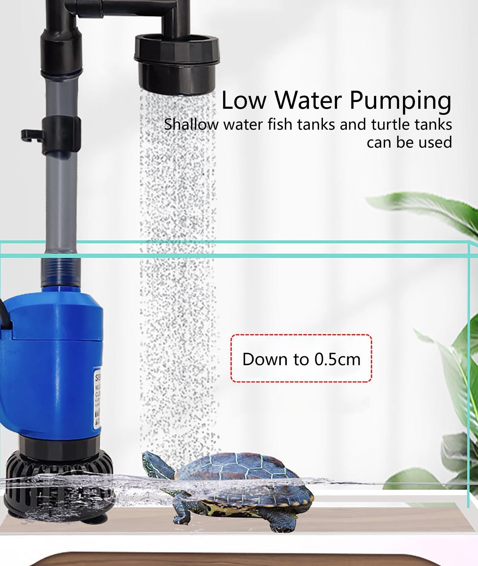 Nettoyeur de gravier for aquarium, kit d'aspirateur de sable for aquarium à changement rapide d'eau avec bouton de pression d'air, aspirateur à siphon for aquarium avec filet for aquarium for le chang