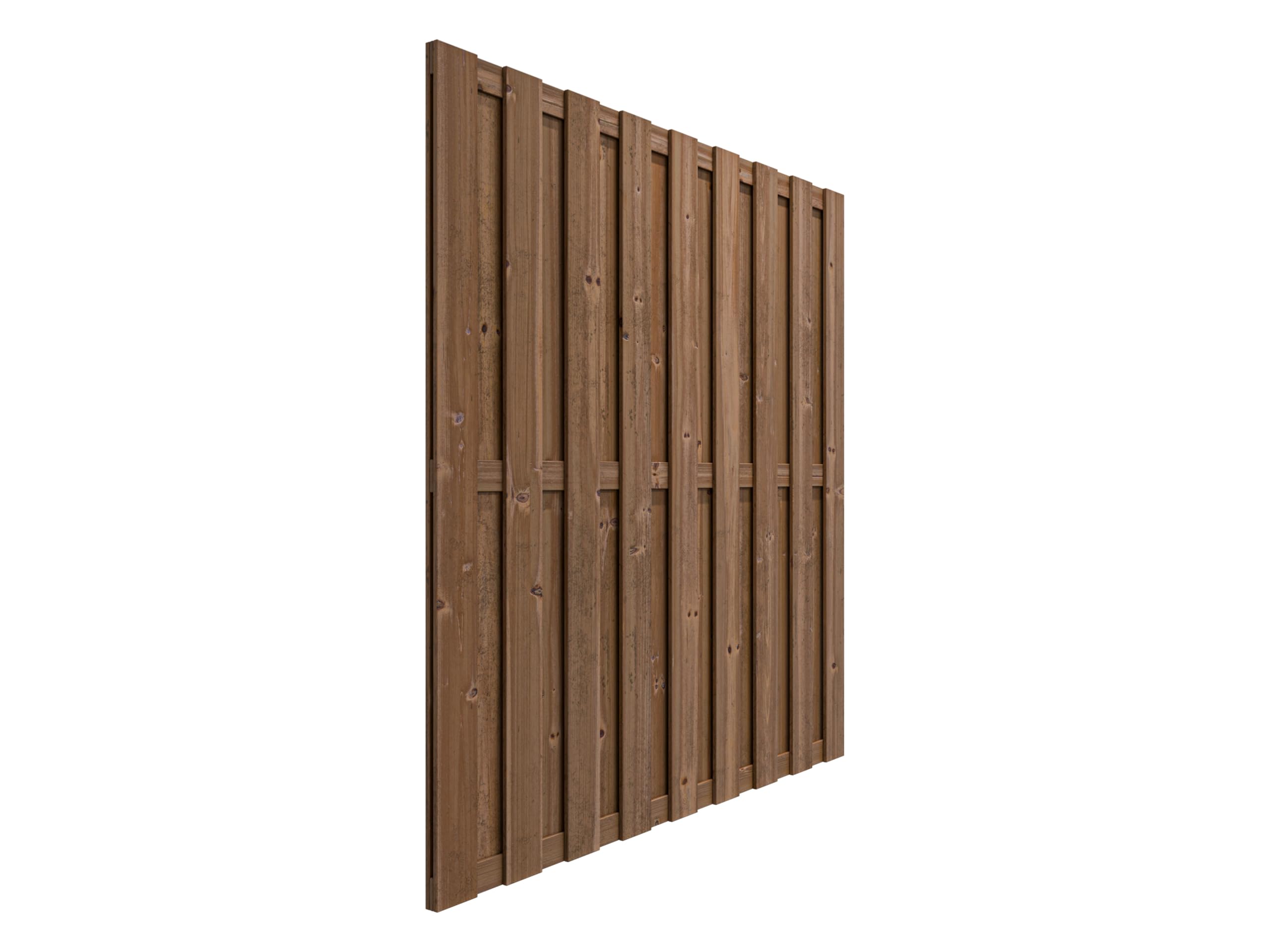 Sichtschutzzaun|Gartenzaun|Bretterzaun DIY Bausatz ohne Schrauben|kesseldruckimprägniert|wetterfest|Nadelholz Kiefer|180x180x4,5cm|Braun
